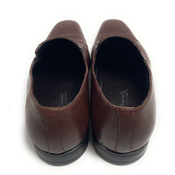 Santoni Mens Casual Dress Shoes Cardova Leather Italian Slip On Loafer Size 11D main image 5
